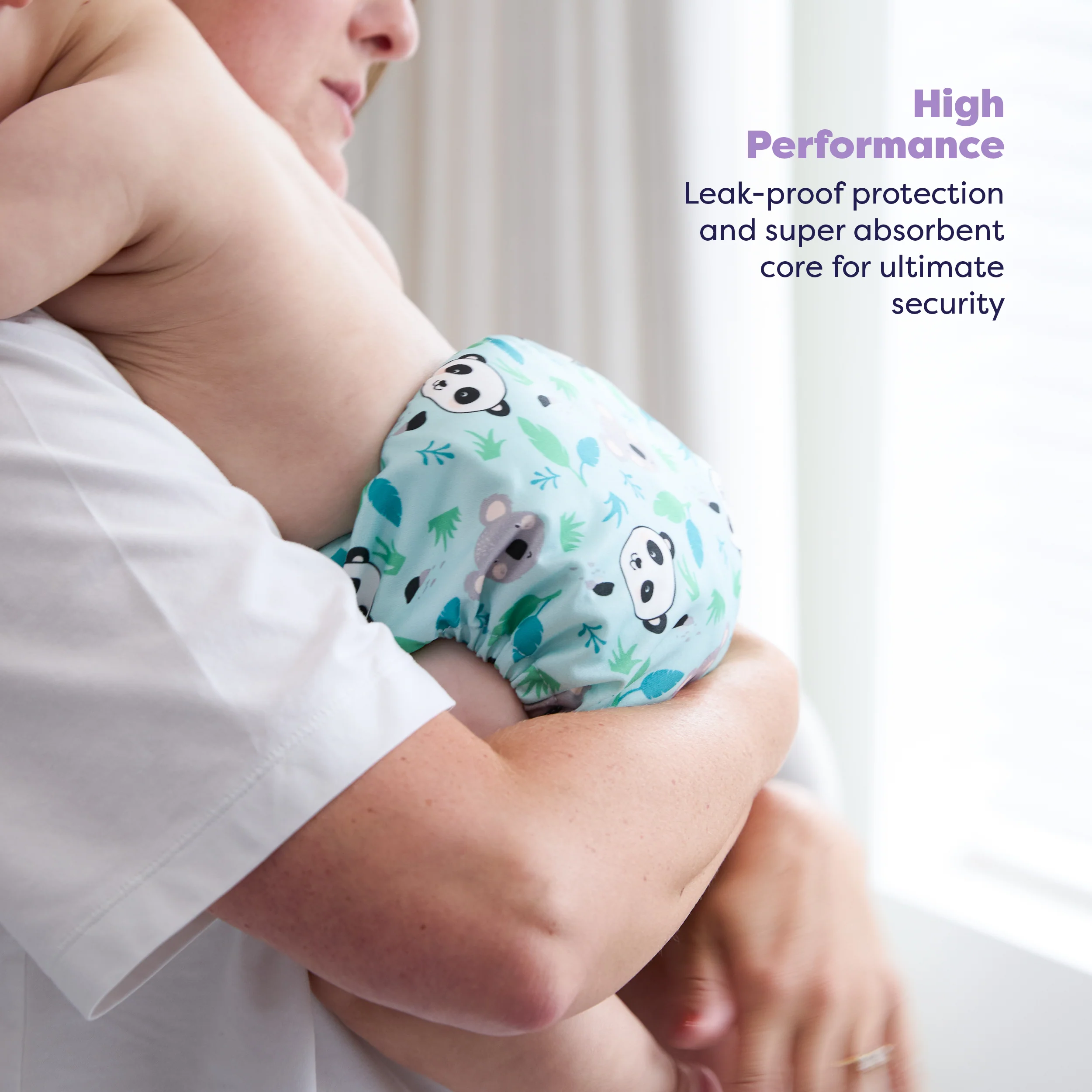 Miosolo All-In-One Reusable Nappy in Little Paws - Image 4