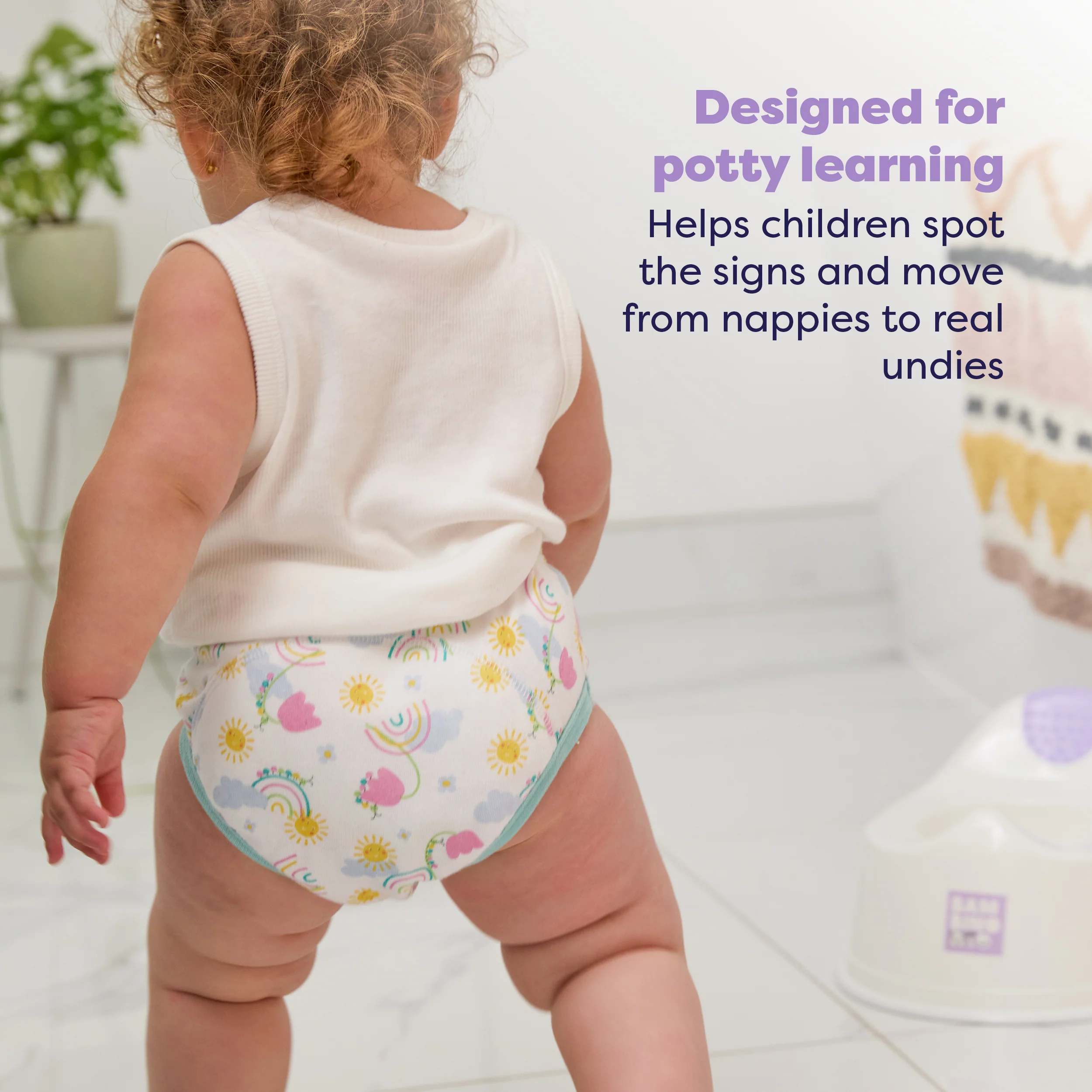NEW: Reusable Potty Training Pants in Happy Days - Elite Design - Image 3