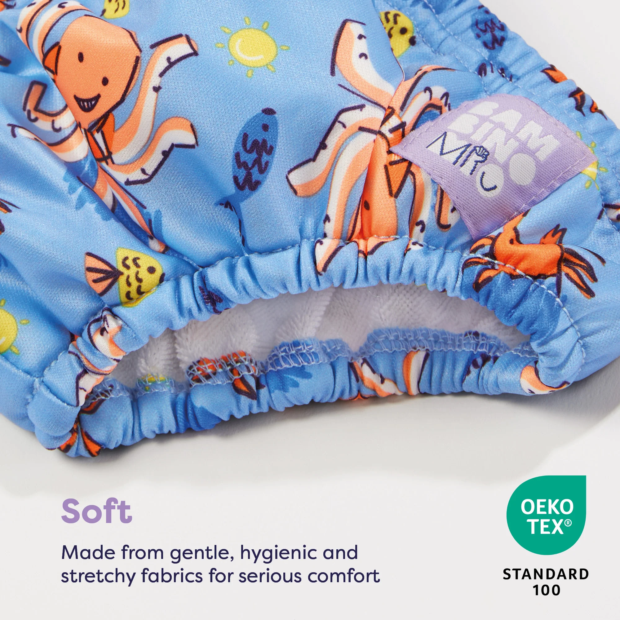 Reusable Swim Nappy in Mellow Melon - Image 3