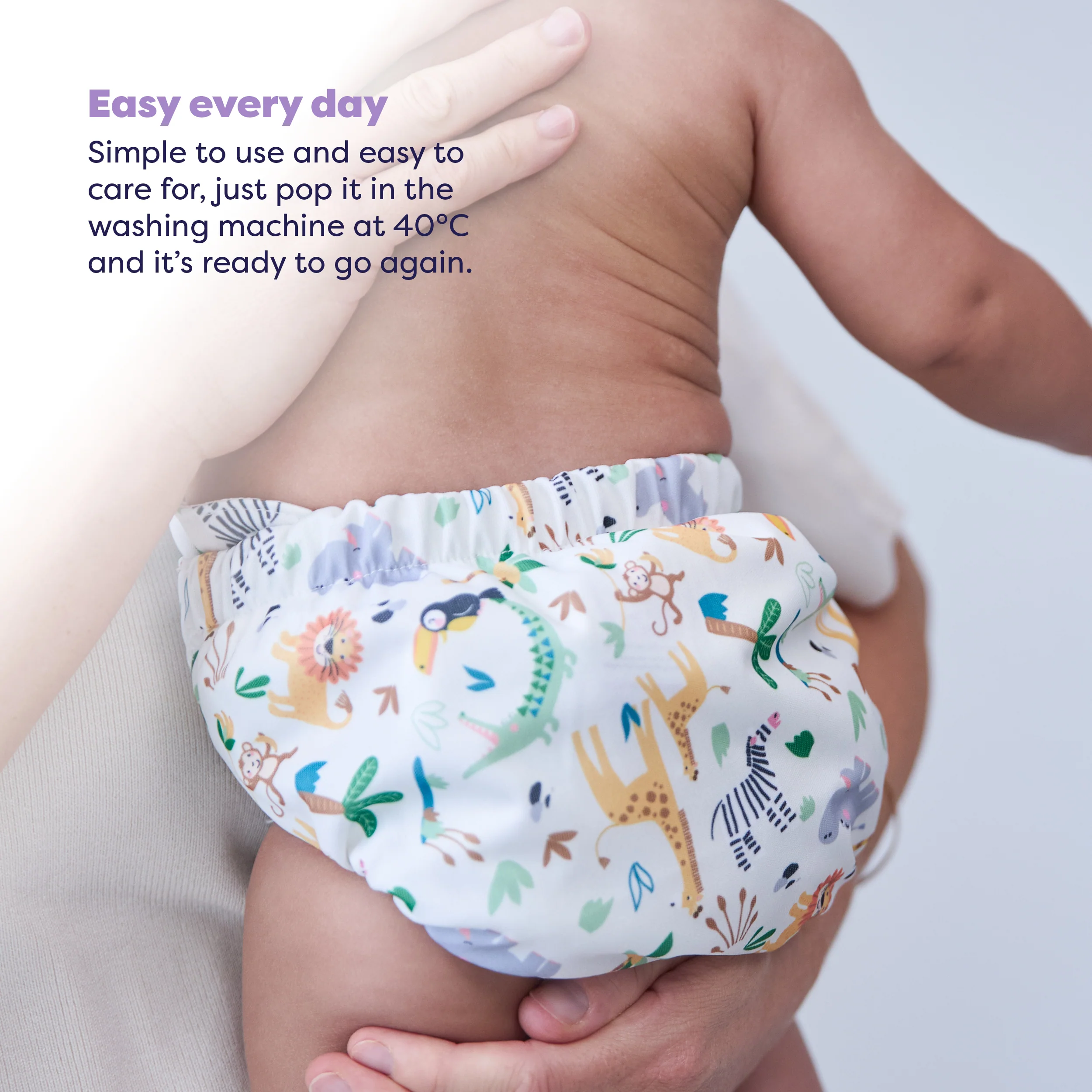 Revolutionary Reusable Nappy in Safari Squad - Image 5