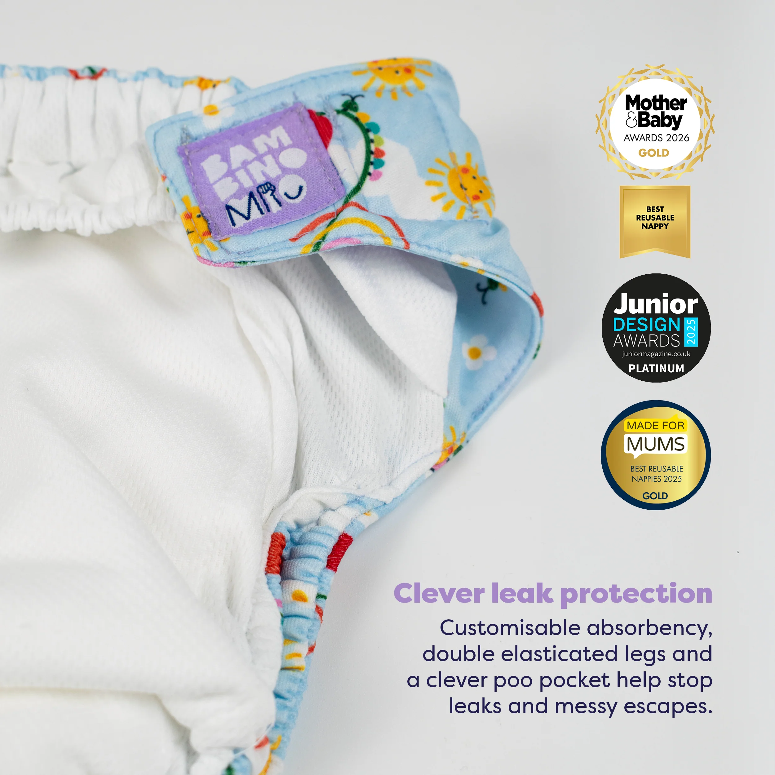 The Days-Out Reusable Nappy Bundle in Garden Party - Image 4