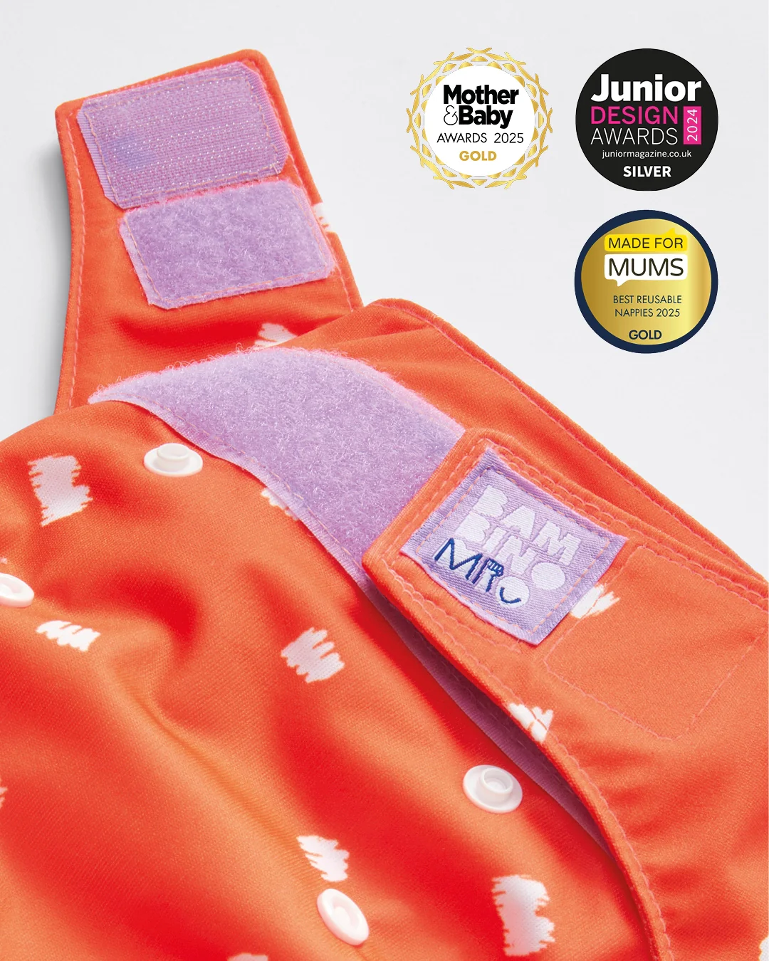 The Revolutionary Give-it-a-go 5 Nappy Bundle in Bold - Image 3